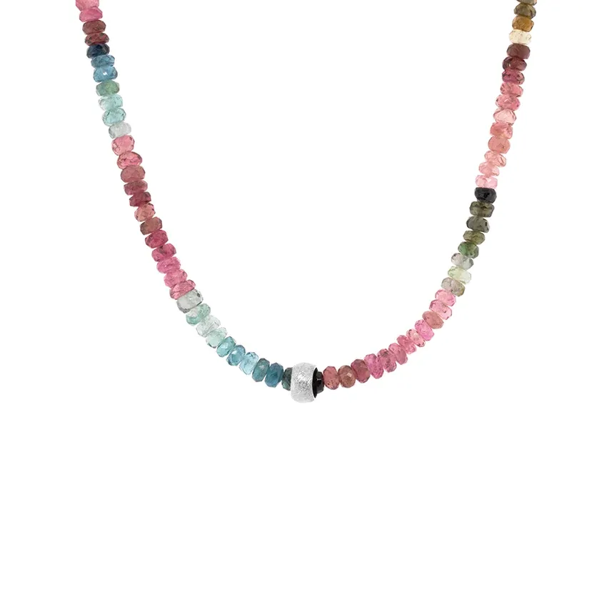 Natural Gemstone 'Boulder Bead' Necklace