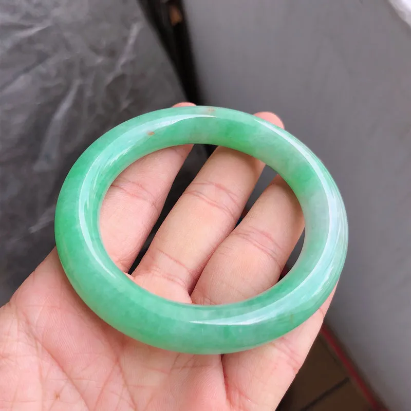 Natural Jade Bangle Jadeite Bangle Internal Diameter 54.5mm NBE064