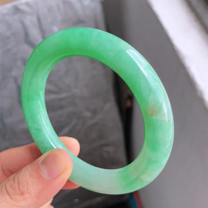 Natural Jade Bangle Jadeite Bangle Internal Diameter 54.5mm NBE064