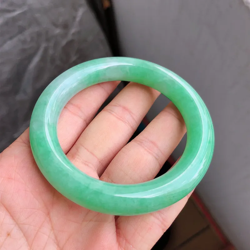 Natural Jade Bangle Jadeite Bangle Internal Diameter 54.5mm NBE064