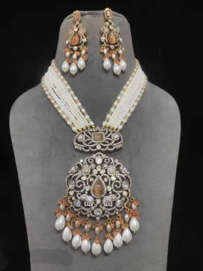 Navratna Pearl Long Victorian Set