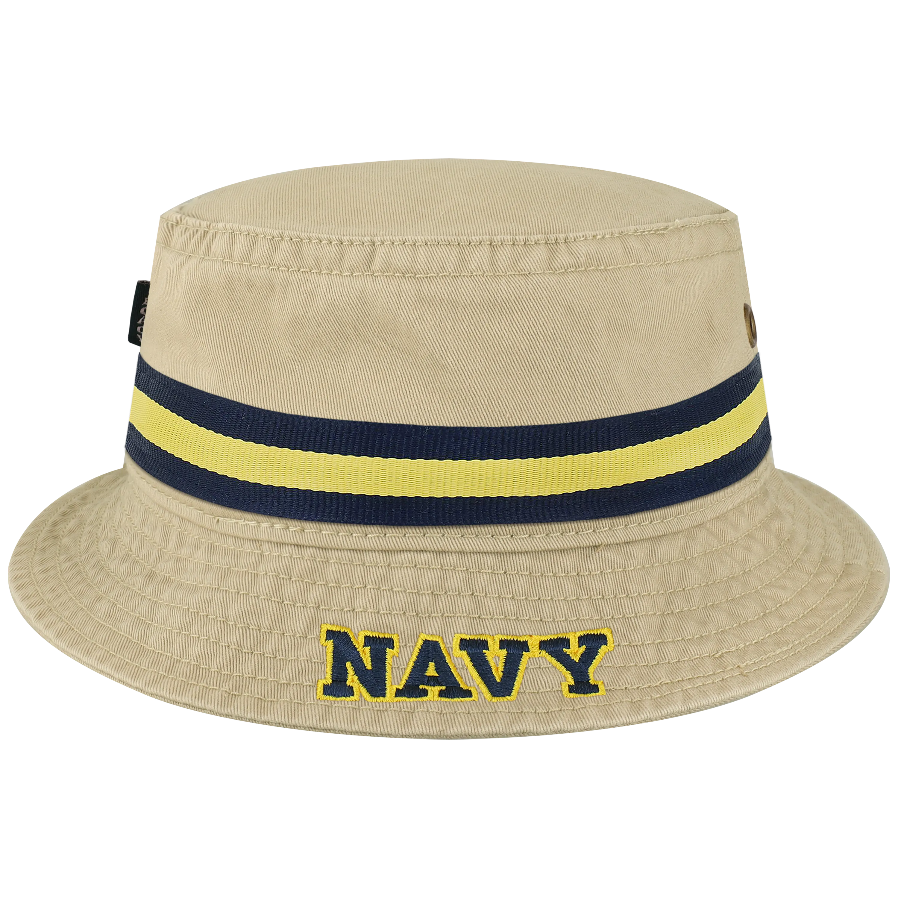 Navy Midshipmen Khaki Relaxed Twill Bucket Hat