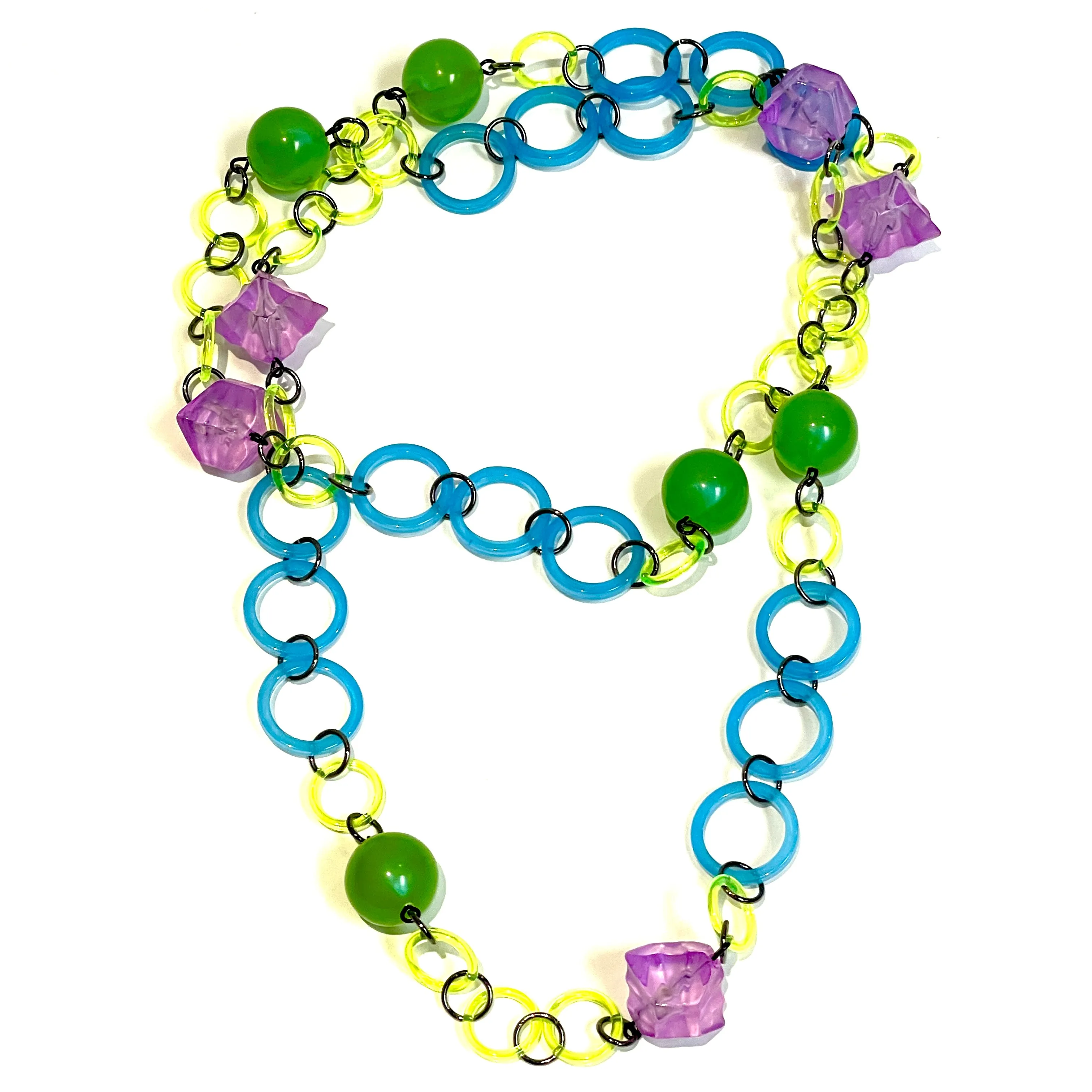 Neon Nights Rope Necklace