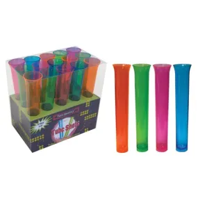 Neon Plastic Tube Shots Glasses Assrt 1.5oz | 15ct