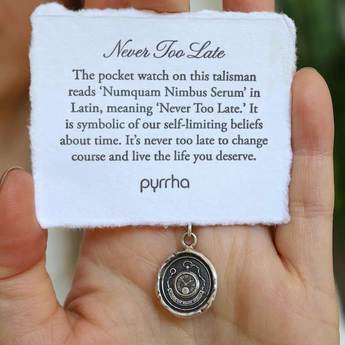 Never Too Late Talisman Necklace