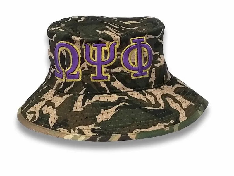 Omega Psi Phi Camo Bucket Hat