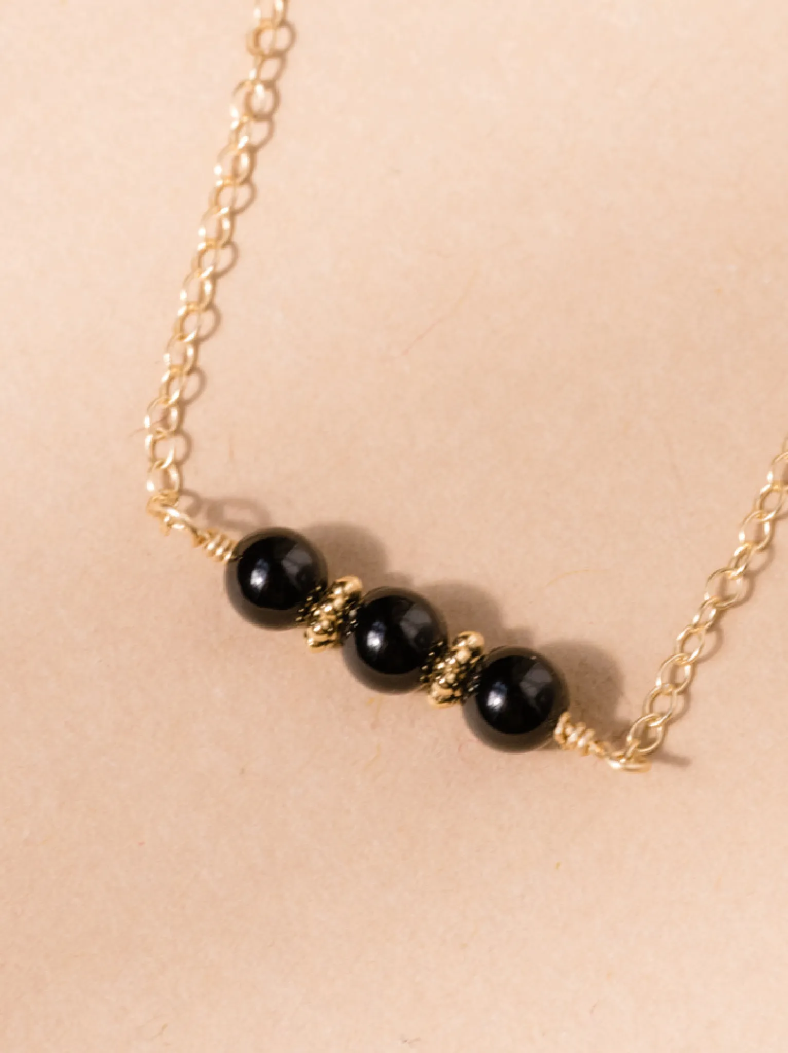 Onyx Trio Necklace