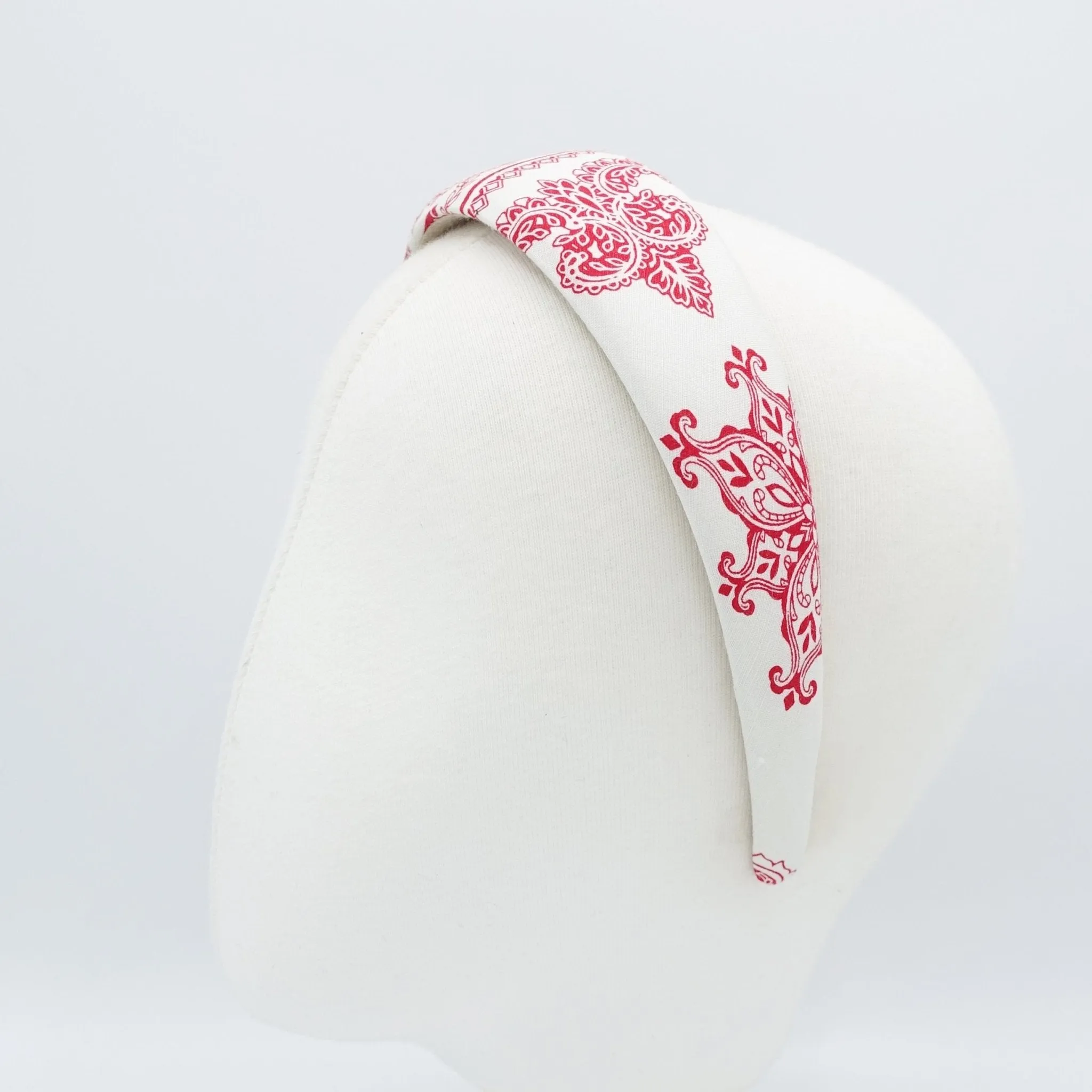 paisley print padded headband for women