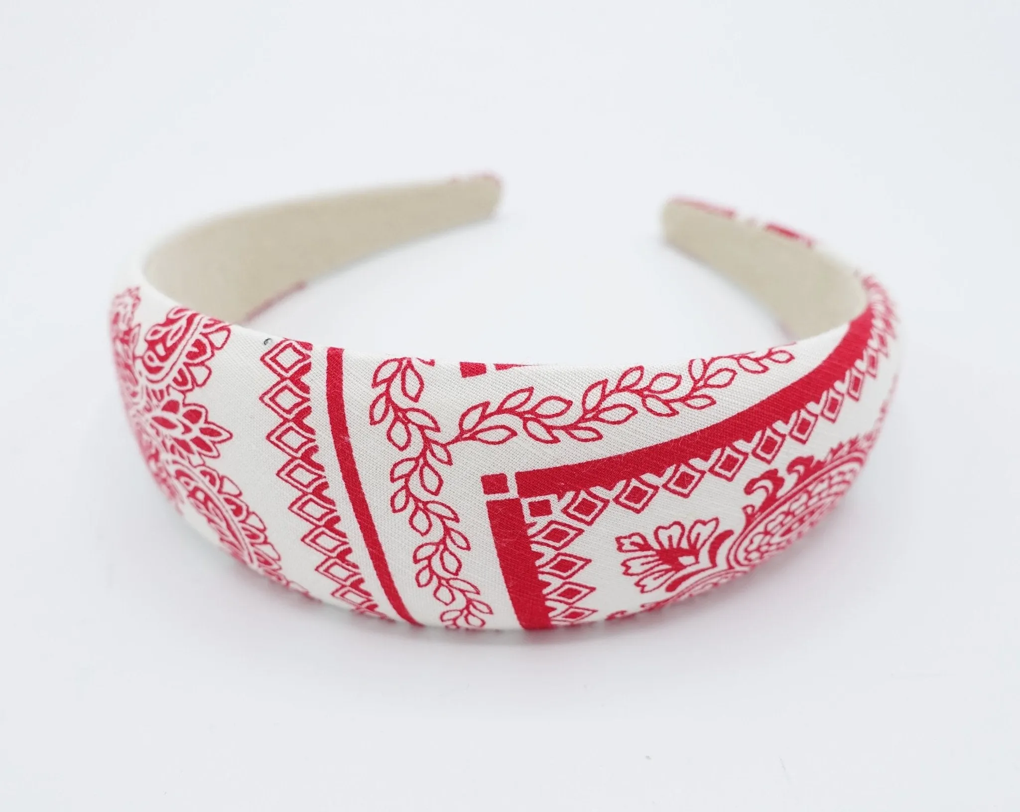 paisley print padded headband for women