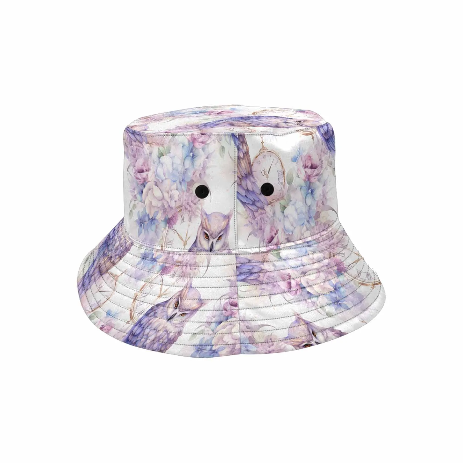 Pastel Owls  Unisex Summer Single-Layer Bucket Hat