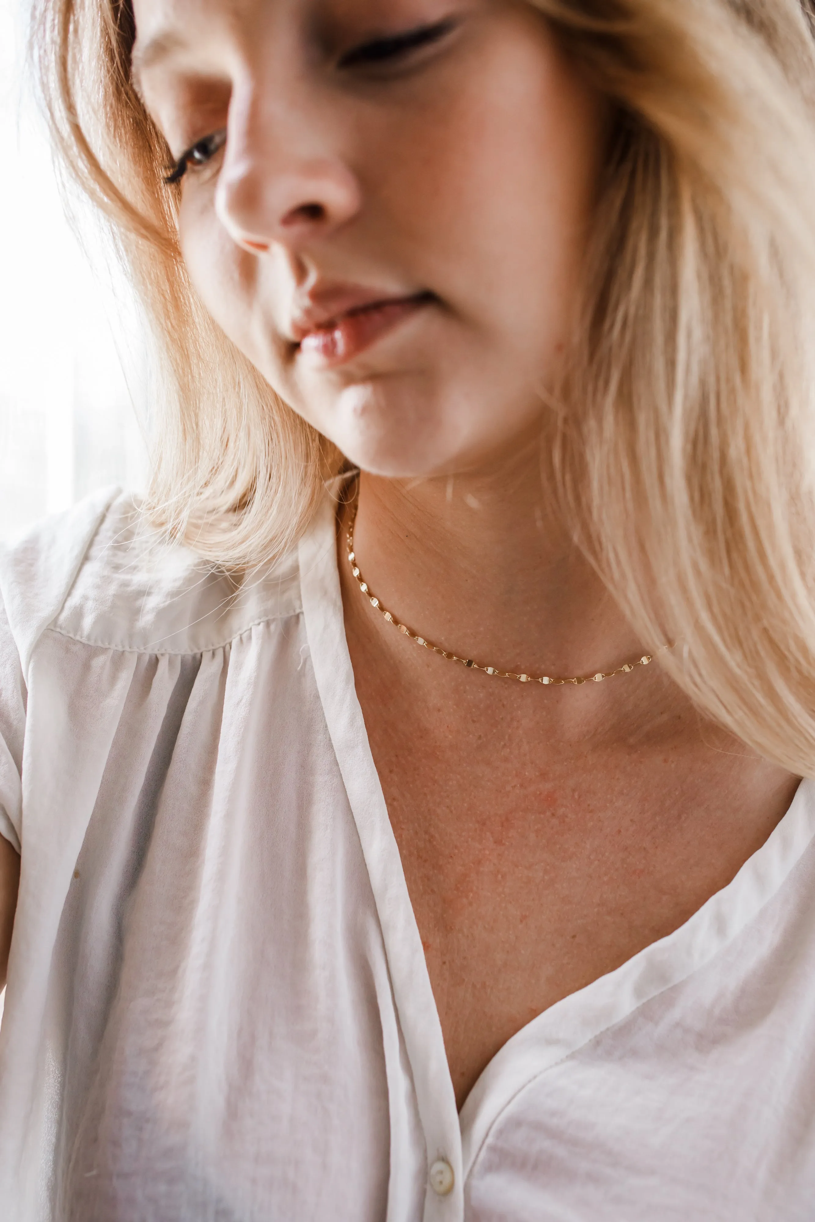 pebble layering chain { gold   silver }