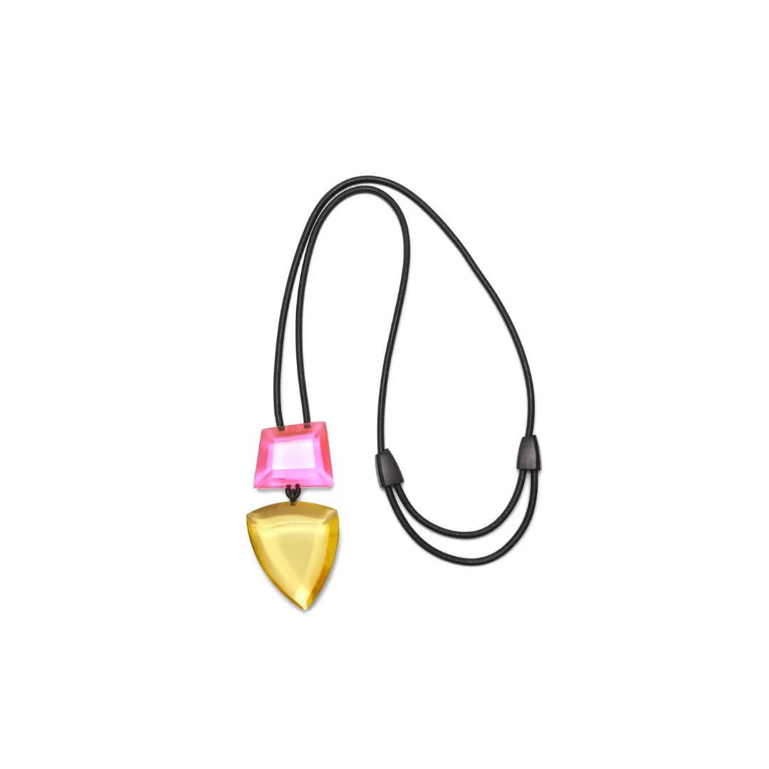 Pero Monies Pendant in Pink Yellow