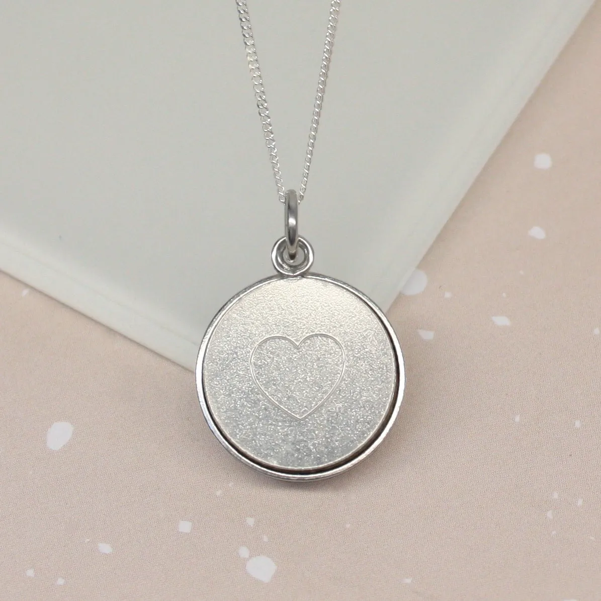 Personalised Bunny Name Disc Necklace