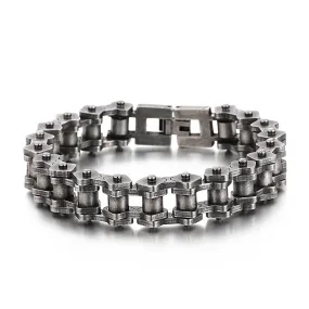 Personalized Retro Punk Titanium Steel Locomotive Men's Bracelet - Korean Bicycle Fashion Jewelry