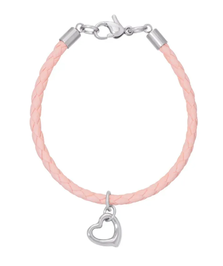 Pink Leather Bracelet