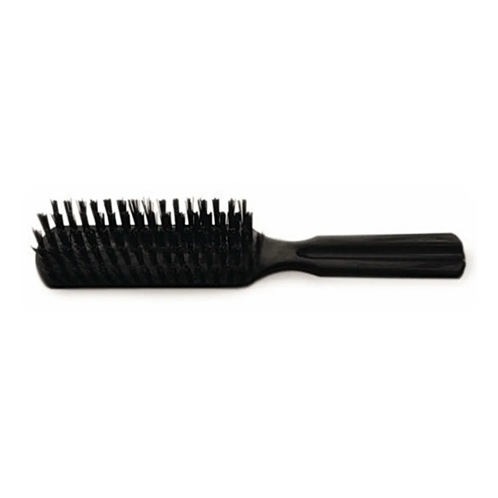 PLASTIC LARGE DAILY BRUSH 12PCS BULK PACK - BLACK