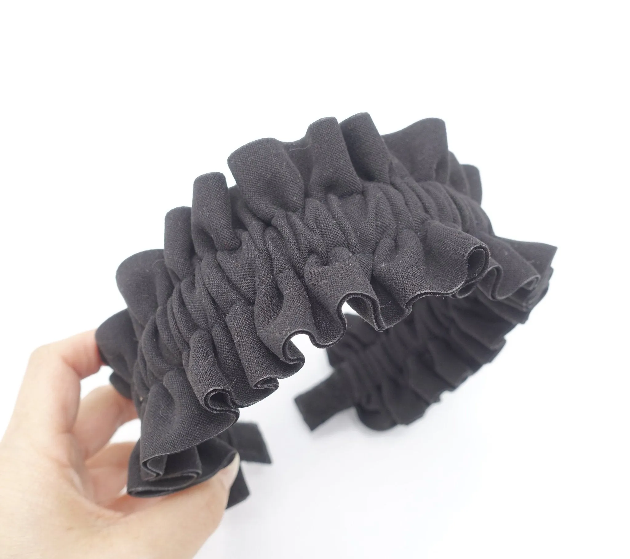 pleats ruffle wave headband