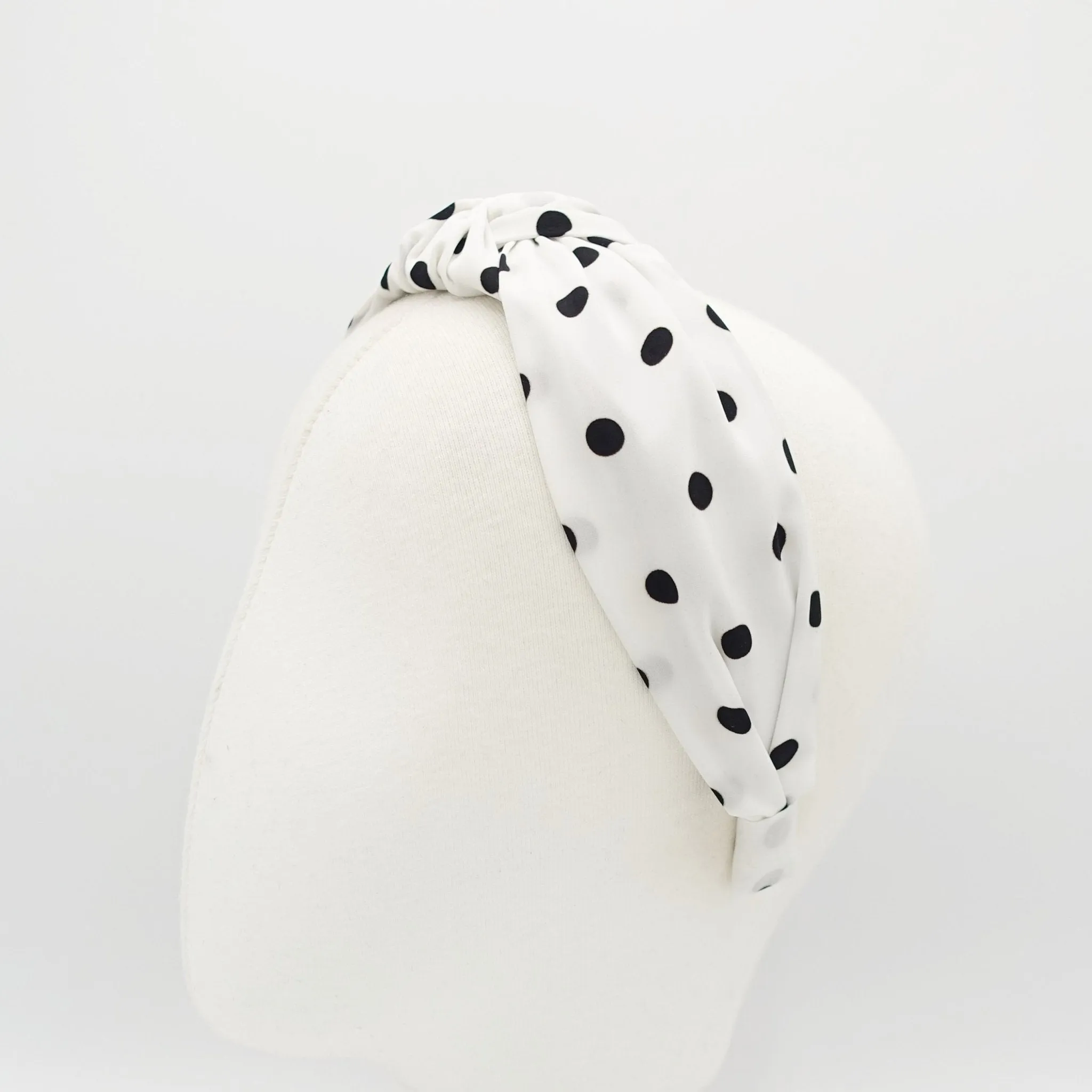 polka dot print knotted headband