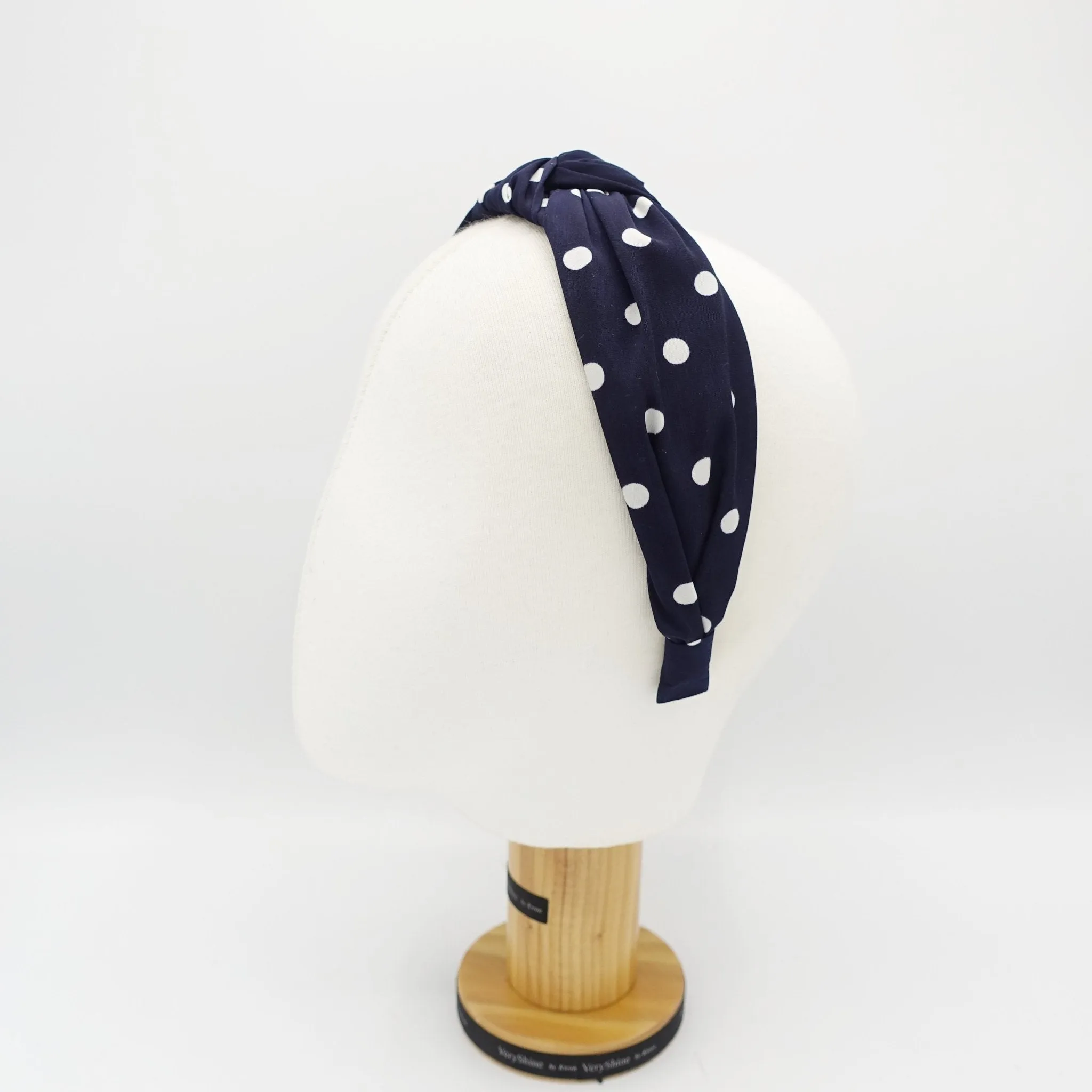 polka dot print knotted headband