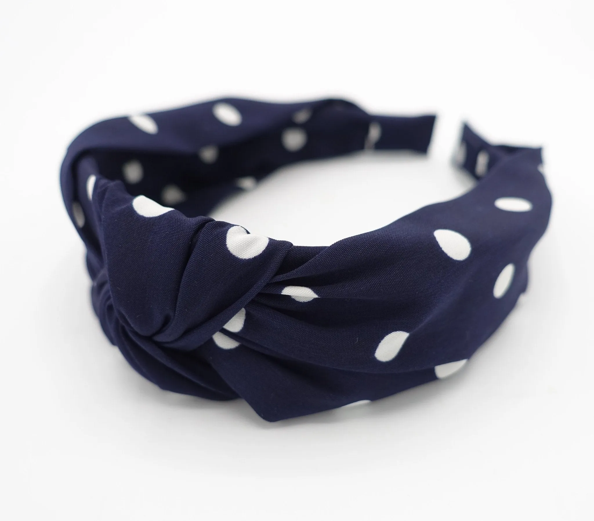 polka dot print knotted headband