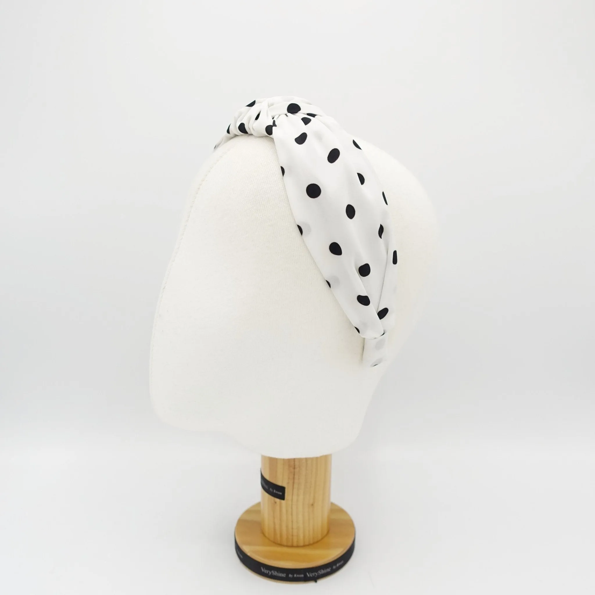 polka dot print knotted headband