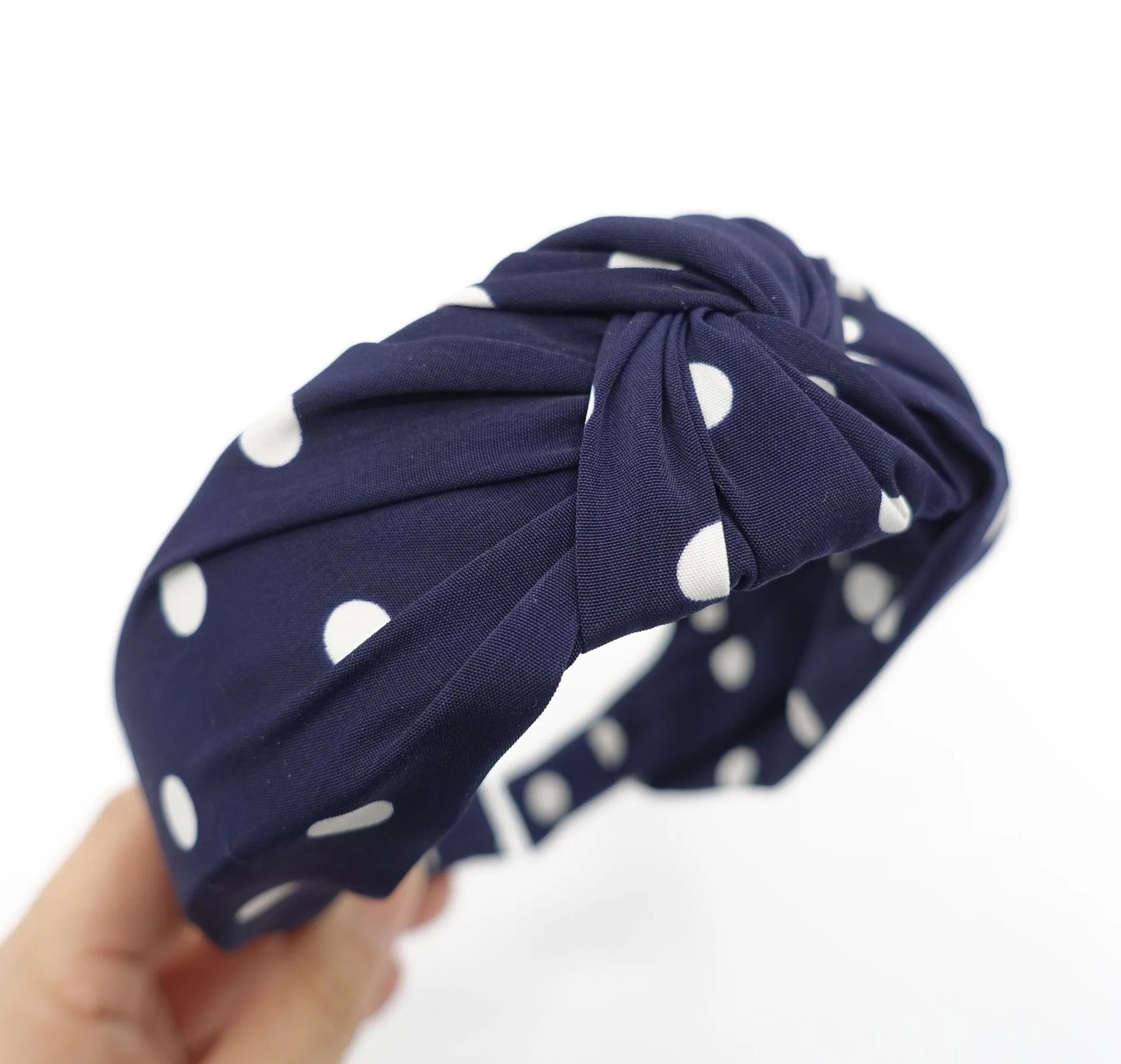 polka dot print knotted headband