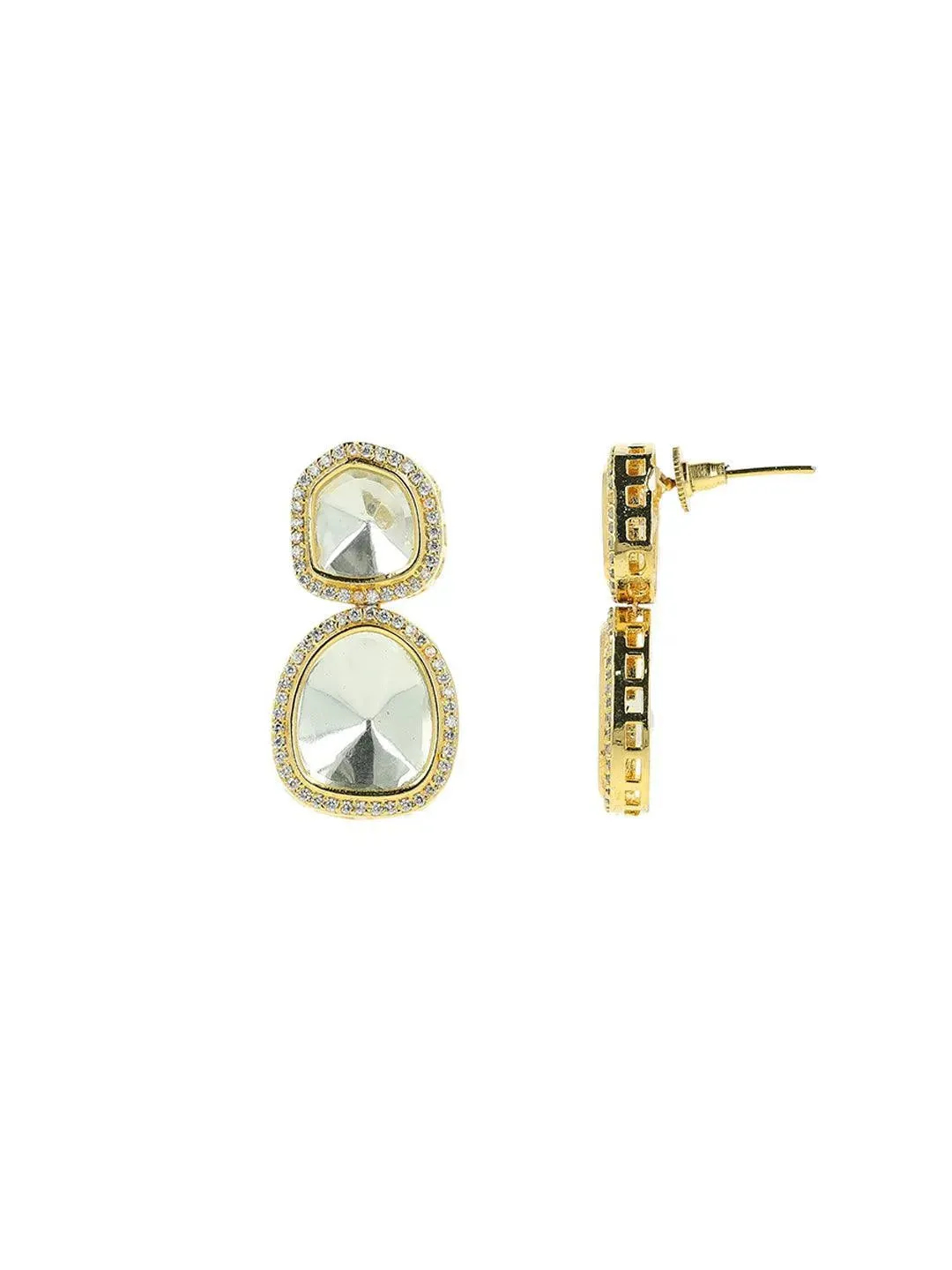 Polki Stone Ad Earring