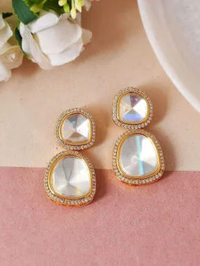 Polki Stone Ad Earring