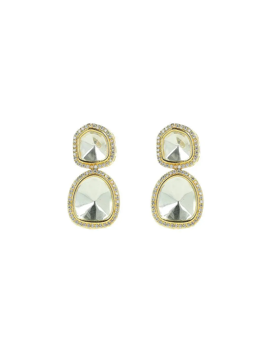 Polki Stone Ad Earring