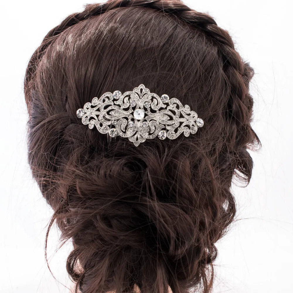 Popular Rhinestone Crystals Hair Side Comb for Bridal Wedding CO1456R