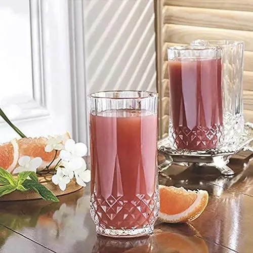 PrimeWorld Glassware Water/Juice Glass - 6 Pieces, Transparent, 300 ml