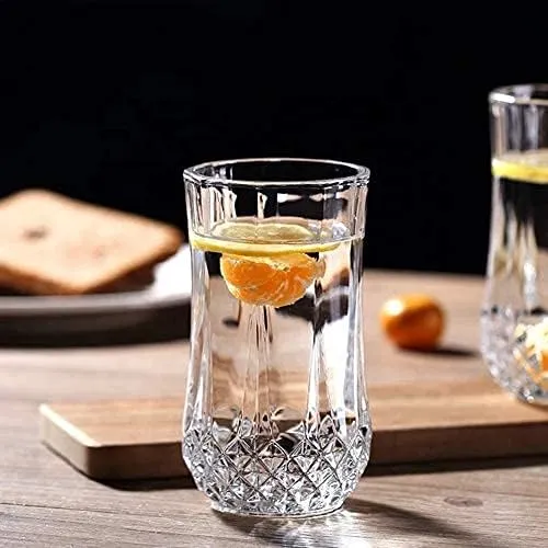 PrimeWorld Glassware Water/Juice Glass - 6 Pieces, Transparent, 300 ml