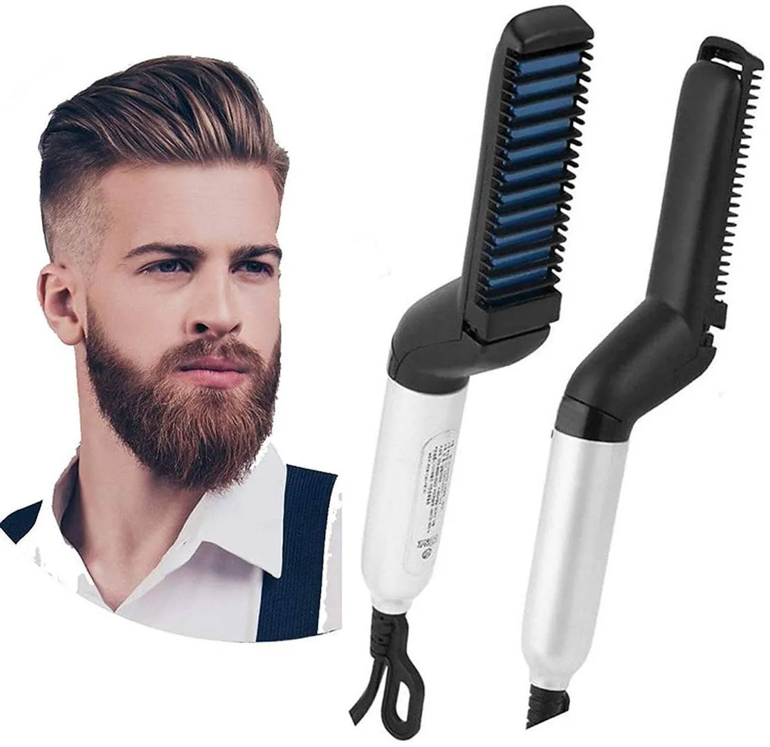 Quick Hair Styler for Men Electric Beard Straightener And Massage Hair For Men