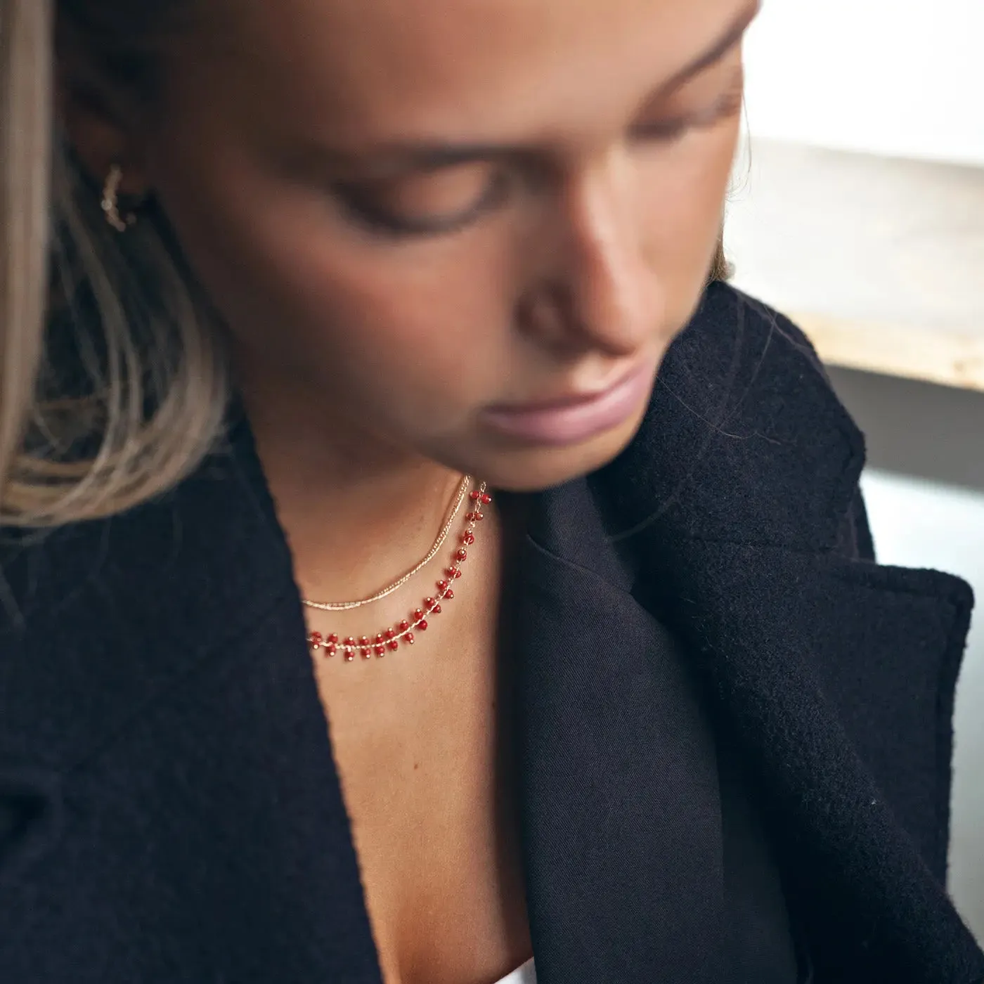 Red Bead Necklace