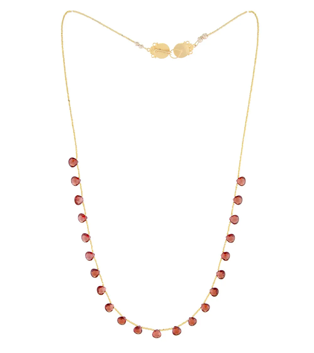 Red Garnet Necklace by Galit