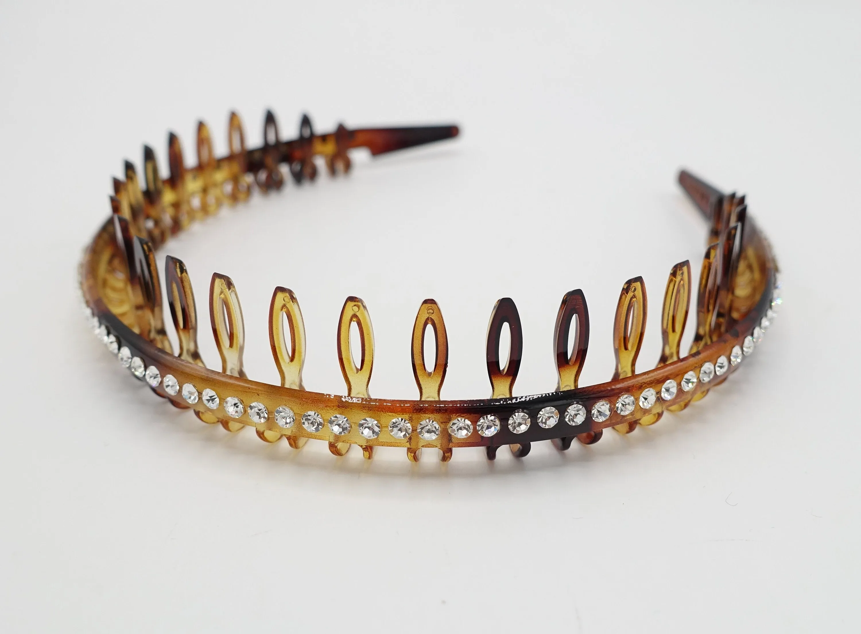 rhinestone headband tooth comb hairband for women