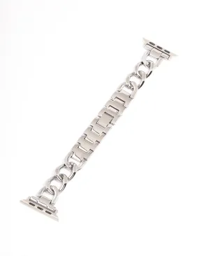 Rhodium Chain Watch Band 42/44/45mm