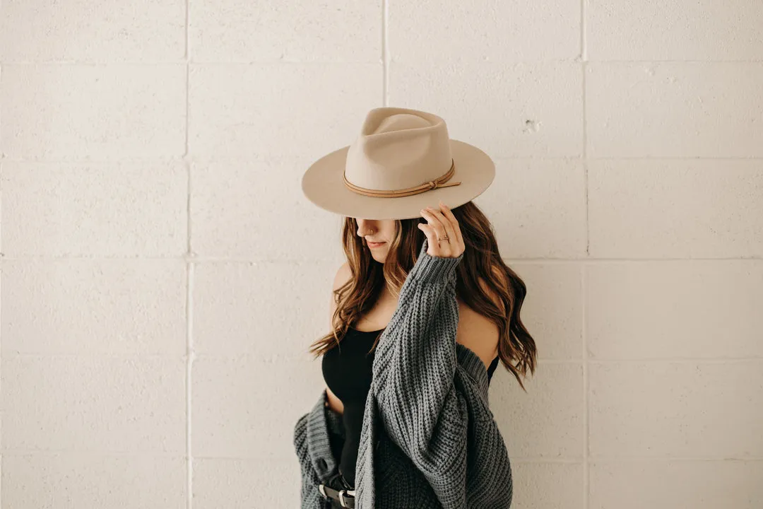 River Wool Teardrop Fedora