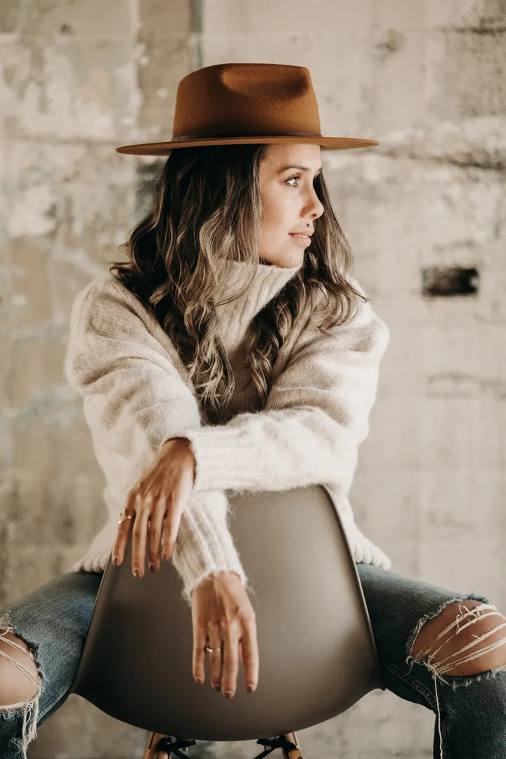 River Wool Teardrop Fedora