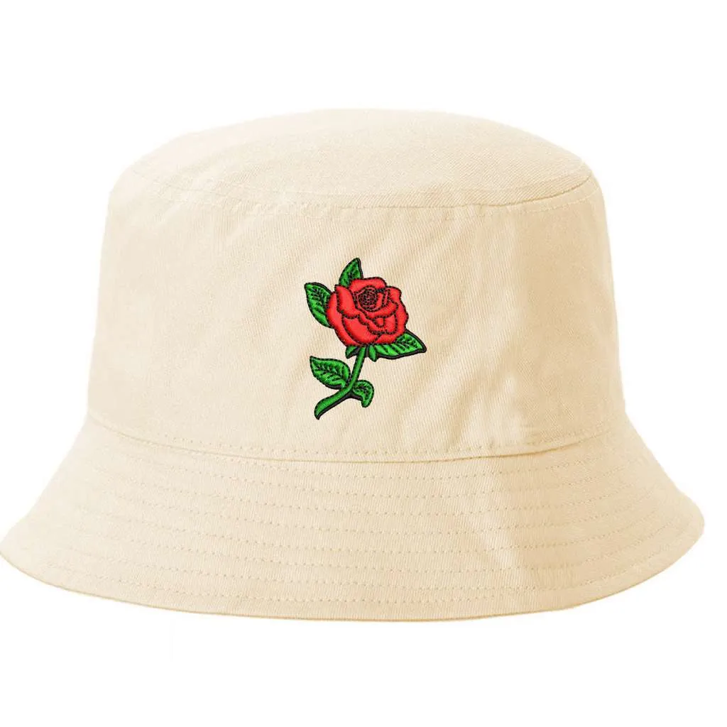 Rose Stem Bucket Hat - Rose Bucket Hat