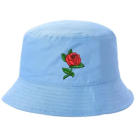 Rose Stem Bucket Hat - Rose Bucket Hat