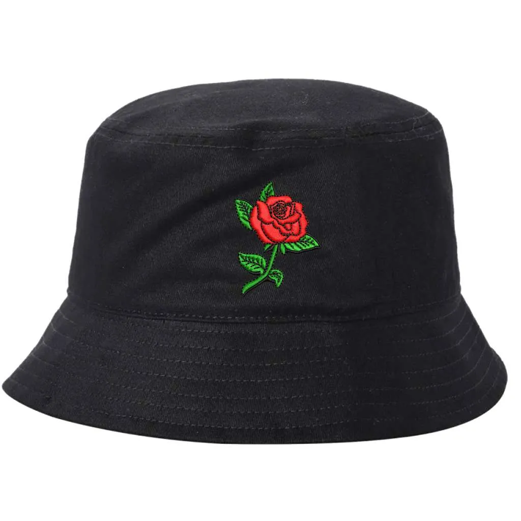 Rose Stem Bucket Hat - Rose Bucket Hat