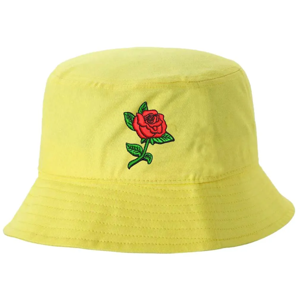 Rose Stem Bucket Hat - Rose Bucket Hat