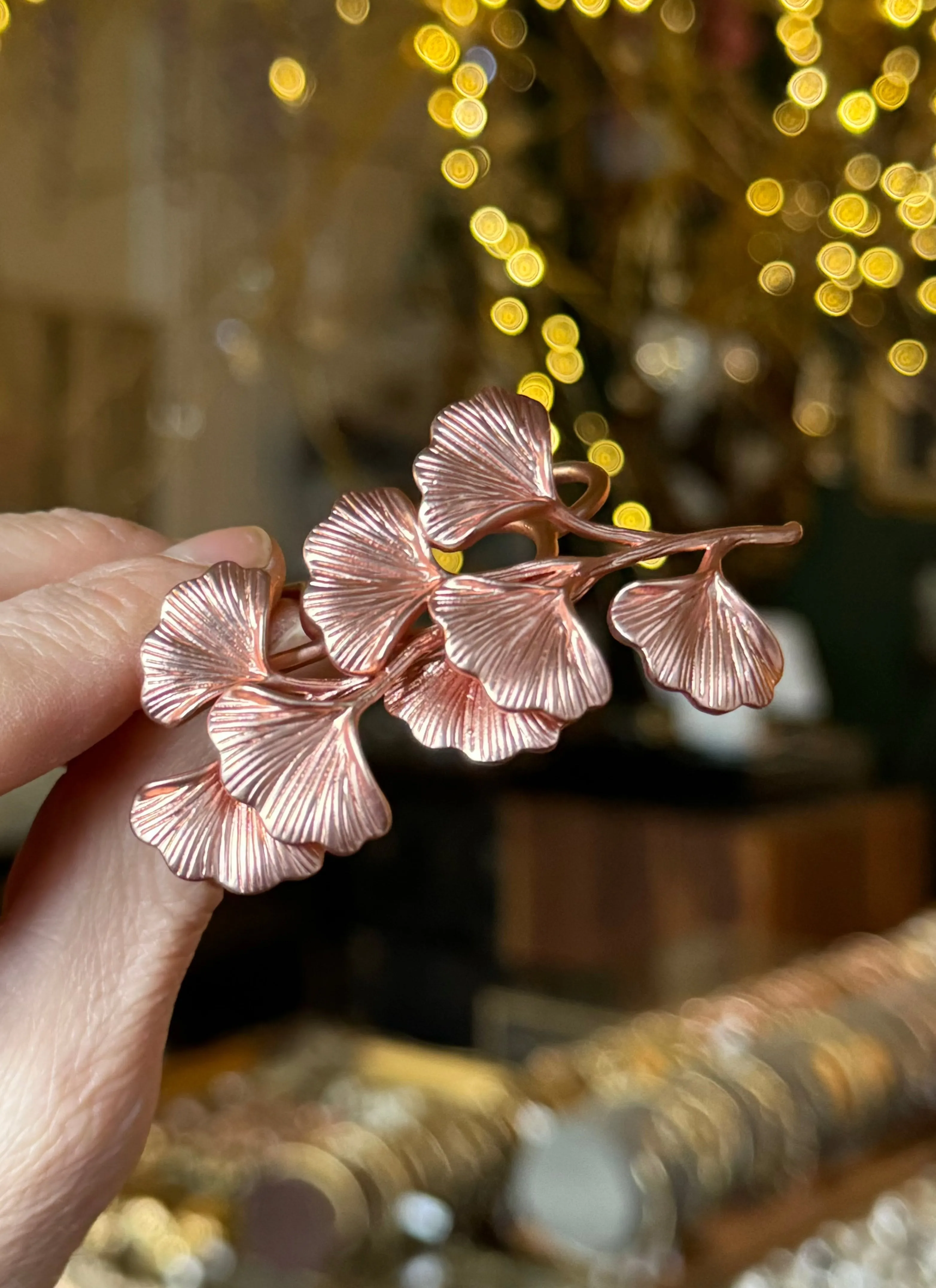 Royal Ginkgo Leaves Hair Prong