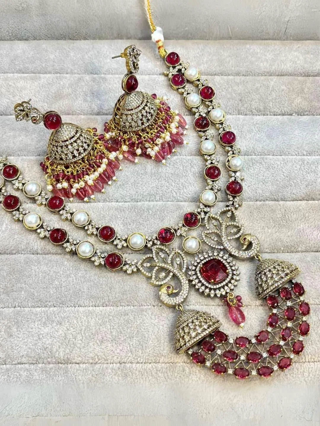 Royal Stone Studded Kundan Necklace Set