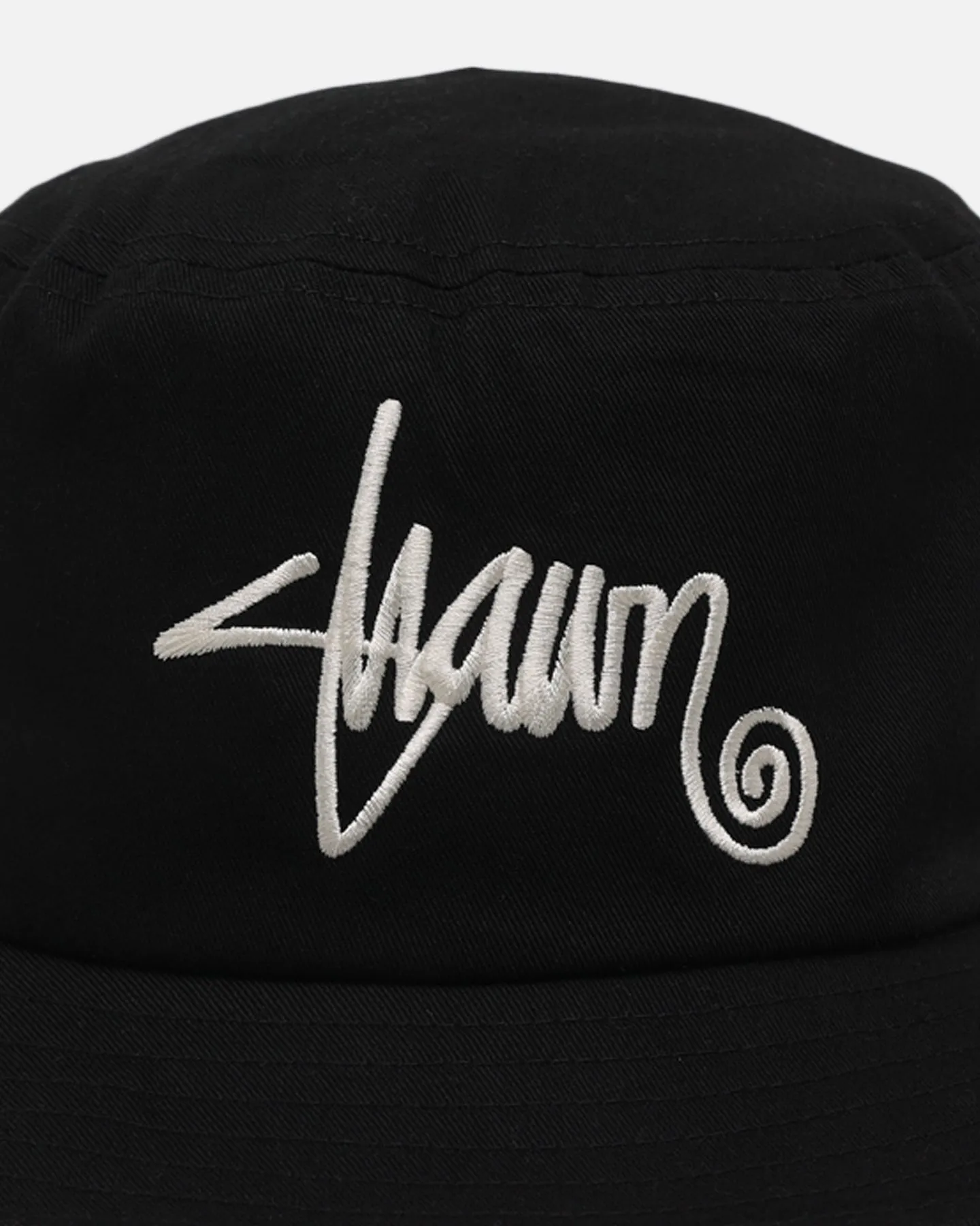 S Double Shawn Script Bucket Hat Black