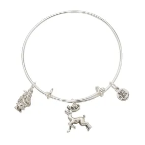 Santa Reindeer Bangle Bracelet