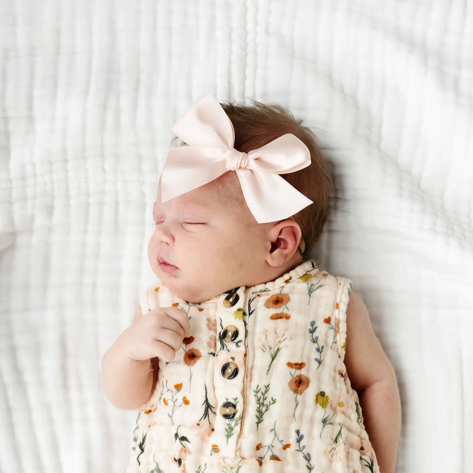 Satin Bow 3 Pack: Blush Headbands