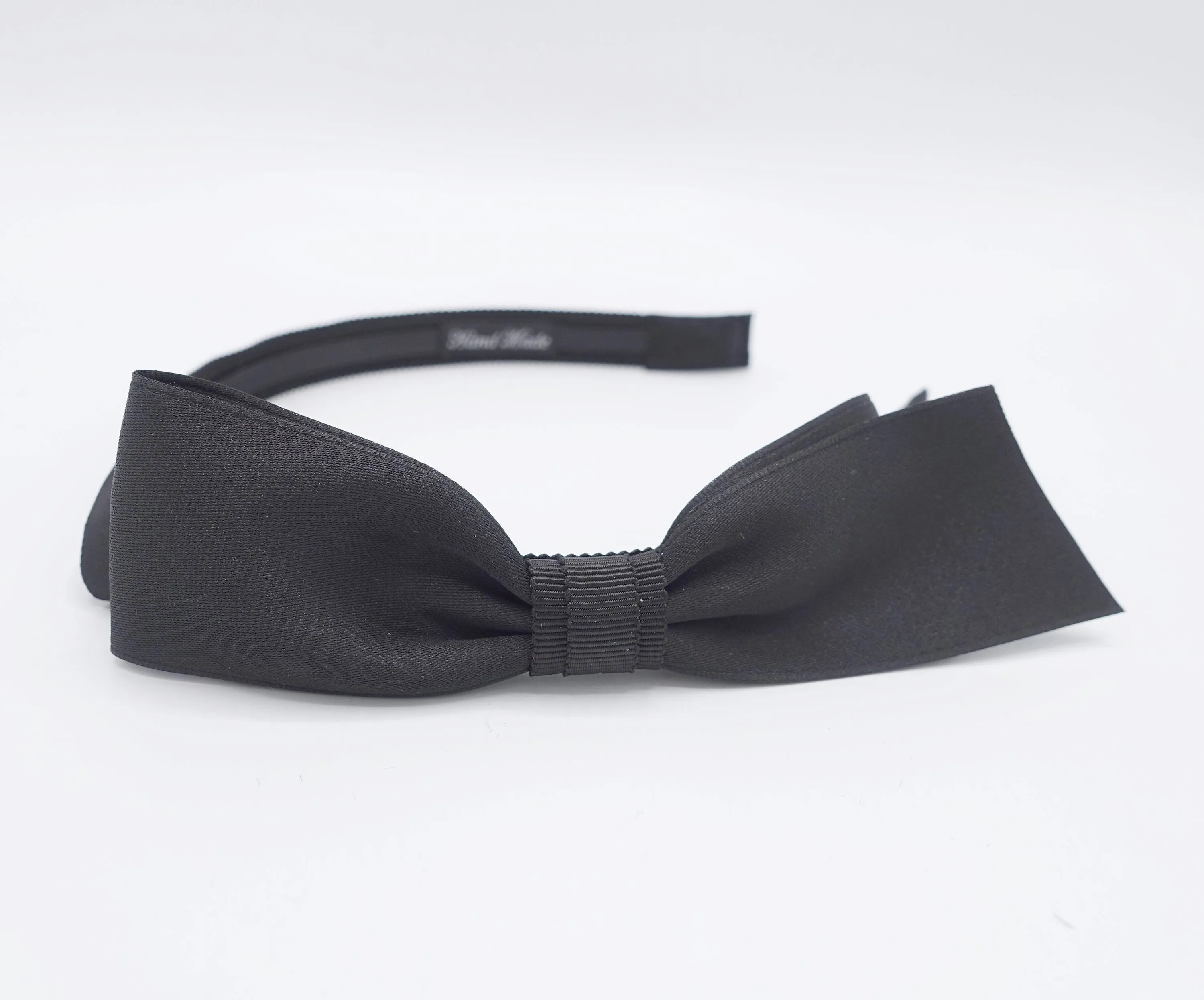 satin bow headband, grosgrain headband for women