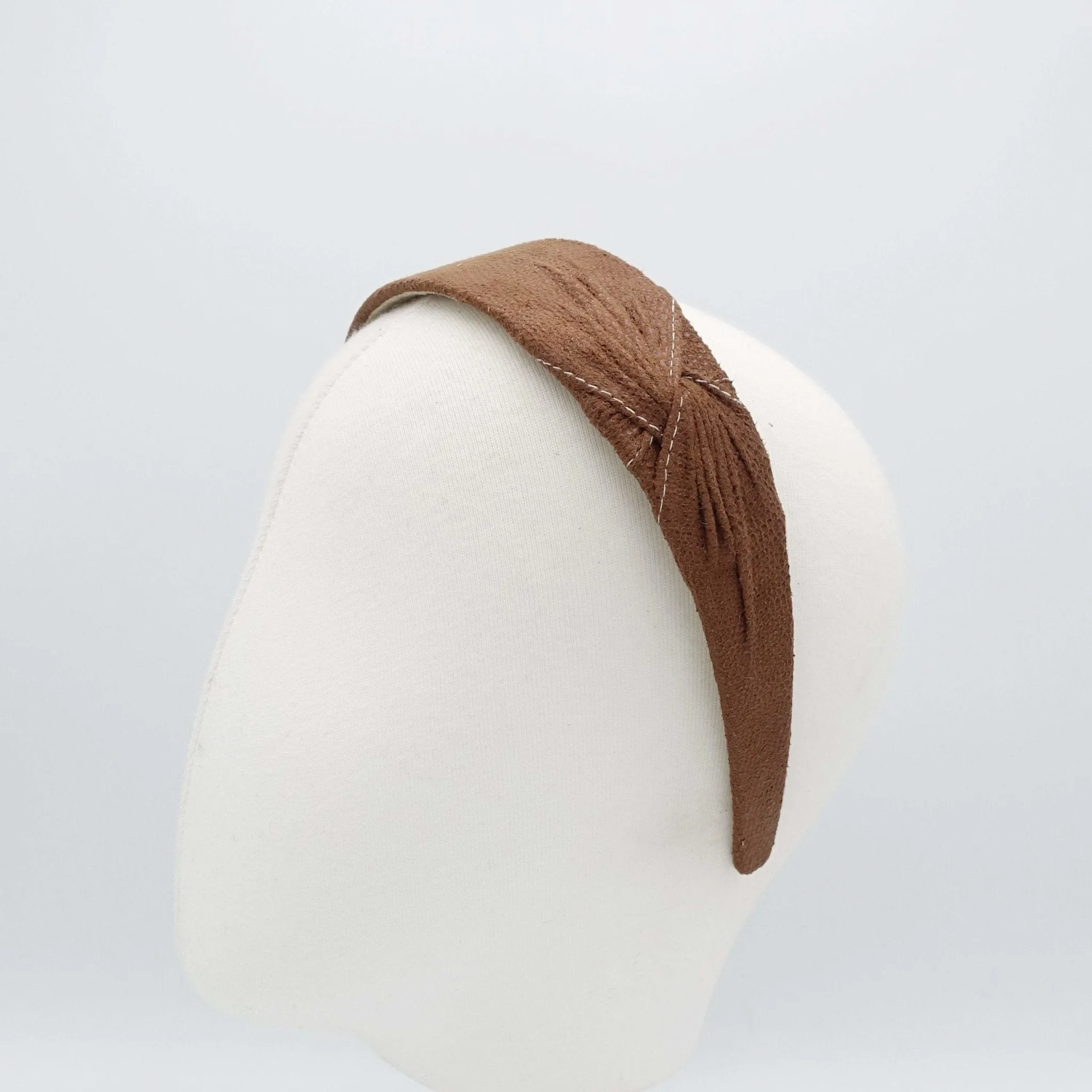 side twist suede fabric headband solid basic casual hairband women hair accessories